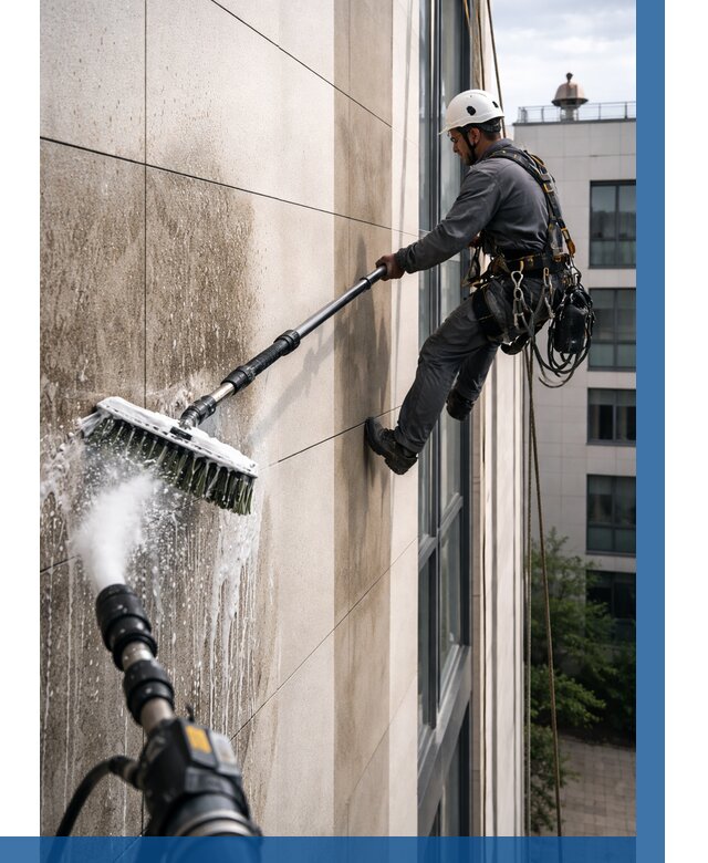 Мойка фасада из керамогранита в Муравленке от 321 р. | ВЫСОТНИК-Мрв