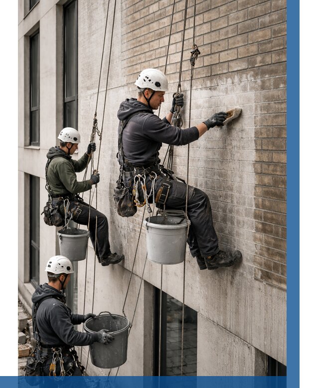 Удаление высолов с фасада в Муравленке от 268 р. | ВЫСОТНИК-Мрв