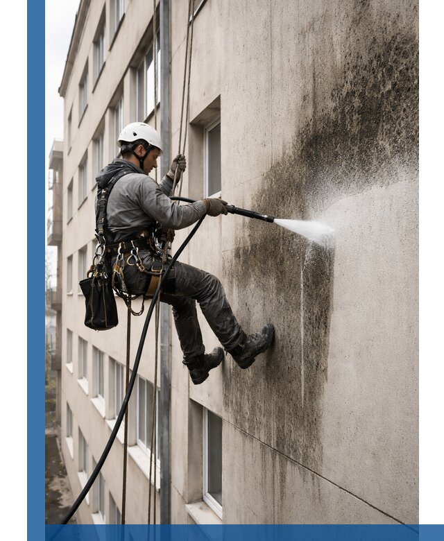 Профессиональная очистка фасадов от плесени в Муравленке