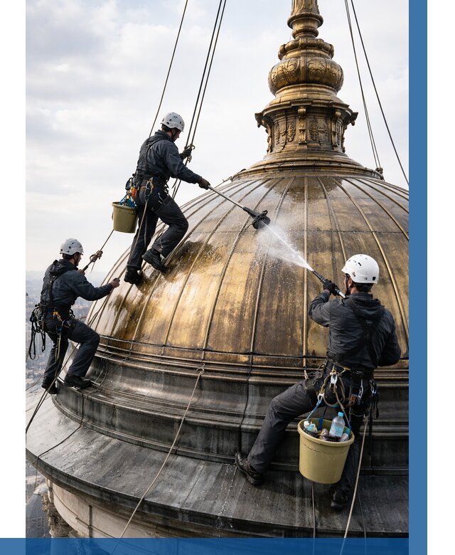 Мойка куполов и шпилей в Муравленке от 8565 р. - заказать | ВЫСОТНИК-Мрв