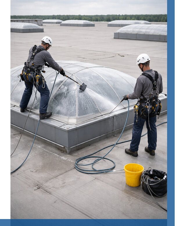 Мойка зенитных фонарей в Муравленке, заказать от 4818 р. | ВЫСОТНИК-Мрв