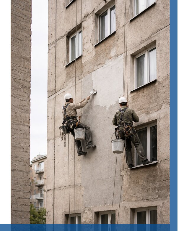 Косметический ремонт фасада в Муравленке от 1178 р. | ВЫСОТНИК-Мрв