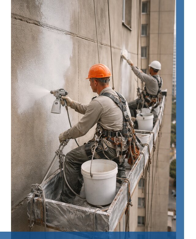 Грунтовка фасада на высоте в Муравленке от 128 р. | ВЫСОТНИК-Мрв