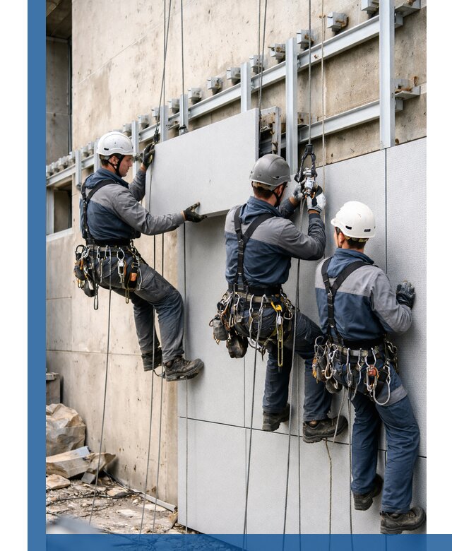 Монтаж вентилируемого фасада в Муравленке под ключ с гарантией качества