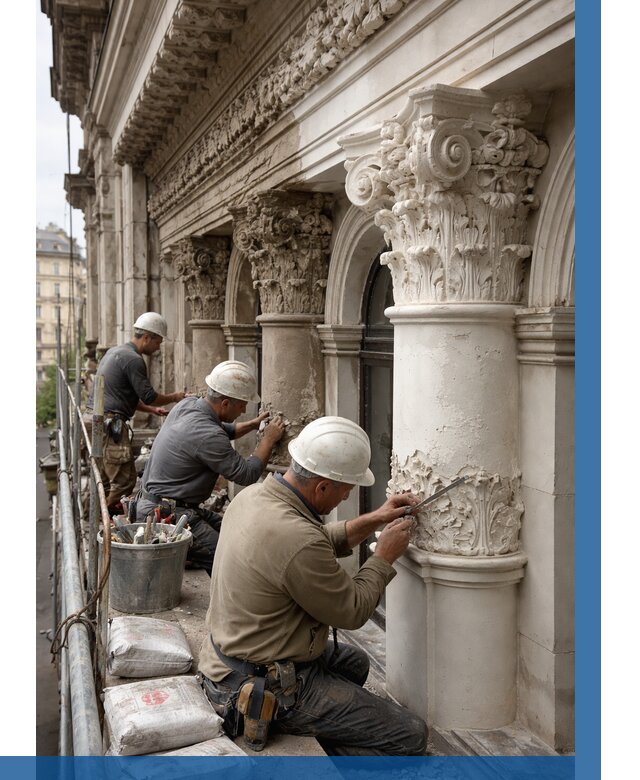 Реставрация фасадной лепнины в Муравленке от 2677 р. | ВЫСОТНИК-Мрв