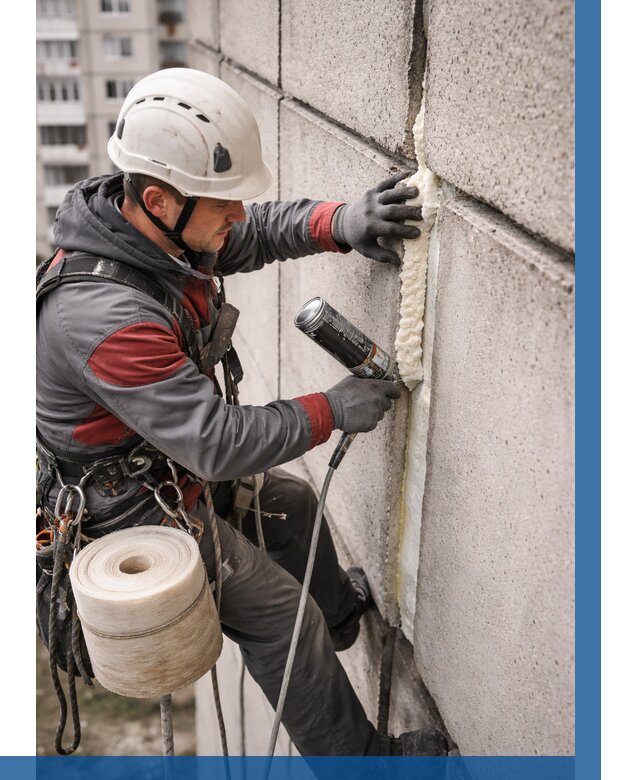 Утепление межпанельных швов в Муравленке от 749 р. | ВЫСОТНИК-Мрв