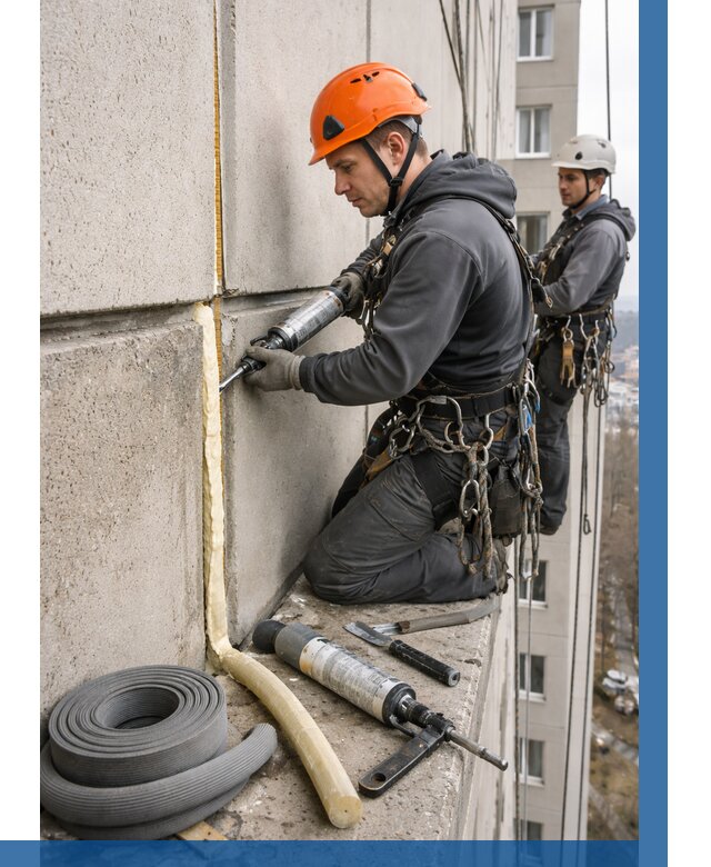 Теплый шов межпанельные швы в Муравленке от 749 р. | ВЫСОТНИК-Мрв