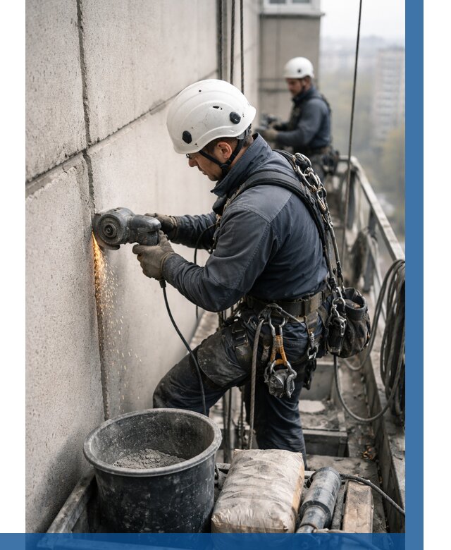 Штробление межпанельных швов в Муравленке от 1285 р. | ВЫСОТНИК-Мрв