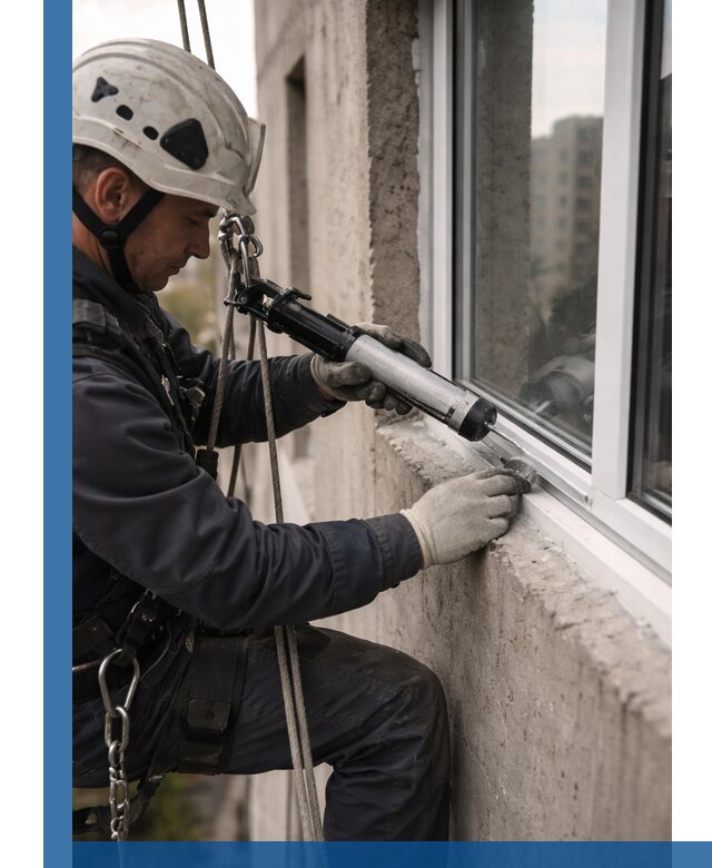 Герметизация оконных швов снаружи в Муравленке профессионально