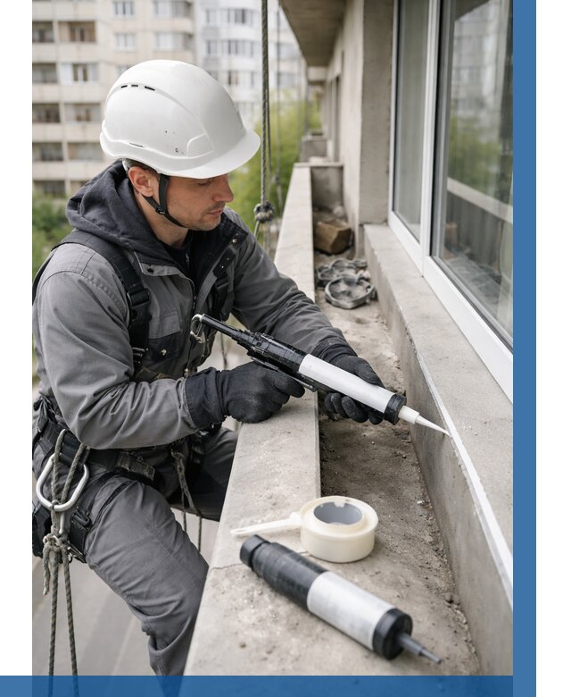 Герметизация швов лоджии в Муравленке от 4818 р. | ВЫСОТНИК-Мрв