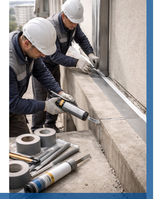 Герметизация примыкания балкона в Муравленке от 4818 р. | ВЫСОТНИК-Мрв