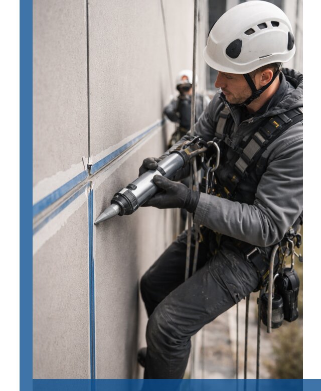 Герметизация стыков фасадных панелей в Муравленке качественно и быстро