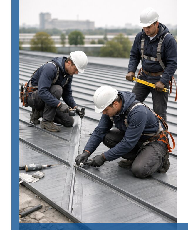 Ремонт фальцевой кровли в Муравленке срочно и качественно