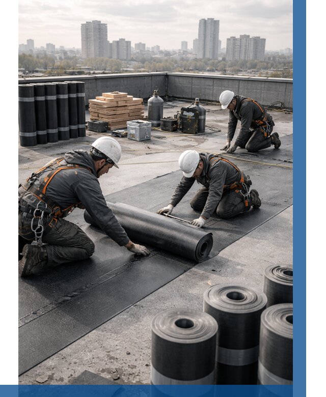 Монтаж мягкой кровли под ключ в Муравленке от 482 р. | ВЫСОТНИК-Мрв