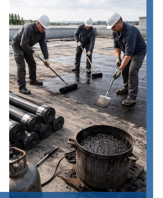 Гидроизоляция кровли мастикой в Муравленке от 642 р. | ВЫСОТНИК-Мрв