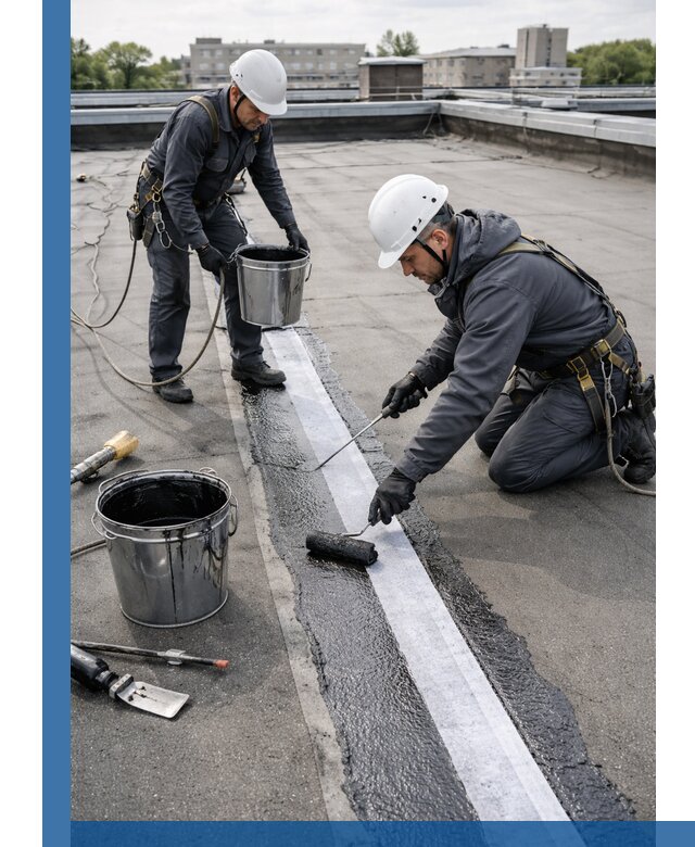 Гидроизоляция кровли мастикой в Муравленке надежная защита