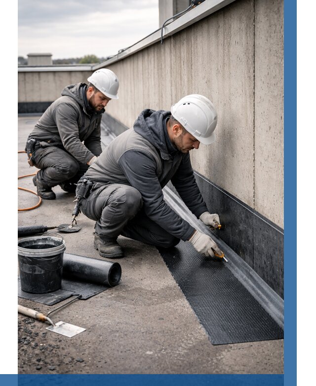 Гидроизоляция примыканий на кровле в Муравленке от 964 р. | ВЫСОТНИК-Мрв