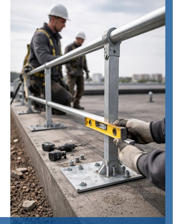 Монтаж кровельного ограждения в Муравленке от 1285 р. | ВЫСОТНИК-Мрв