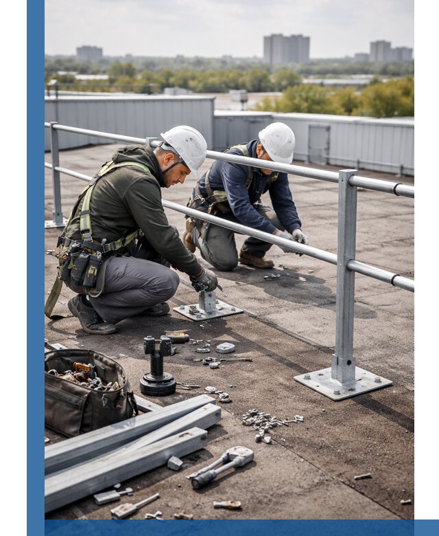 Монтаж кровельного ограждения в Муравленке под ключ с гарантией