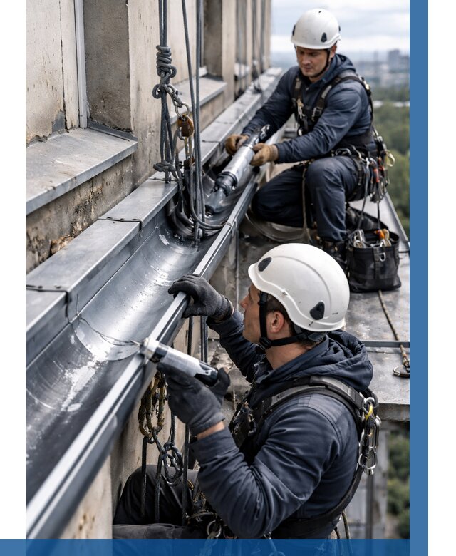 Ремонт водосточных желобов в Муравленке от 6959 р. | ВЫСОТНИК-Мрв