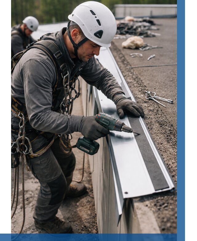 Монтаж капельника на кровле в Муравленке от 321 р. | ВЫСОТНИК-Мрв