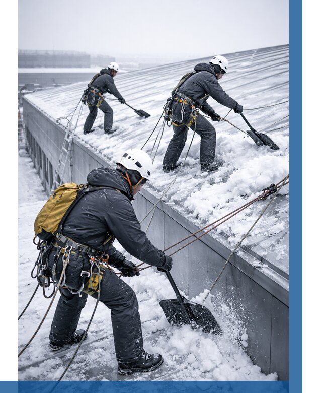 Очистка навесов от снега в Муравленке от 4818 р. | ВЫСОТНИК-Мрв