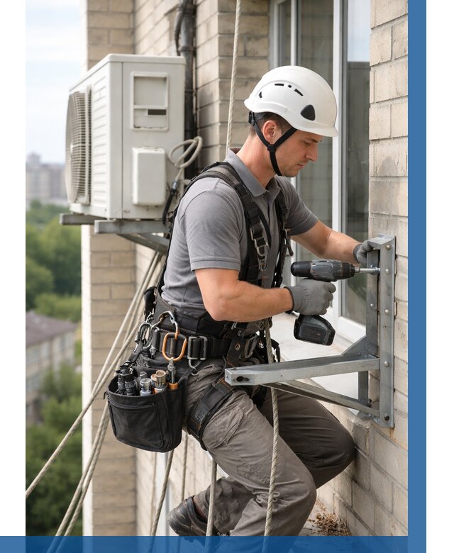 Установка кронштейнов кондиционера в Муравленке от 3747 р. | ВЫСОТНИК-Мрв