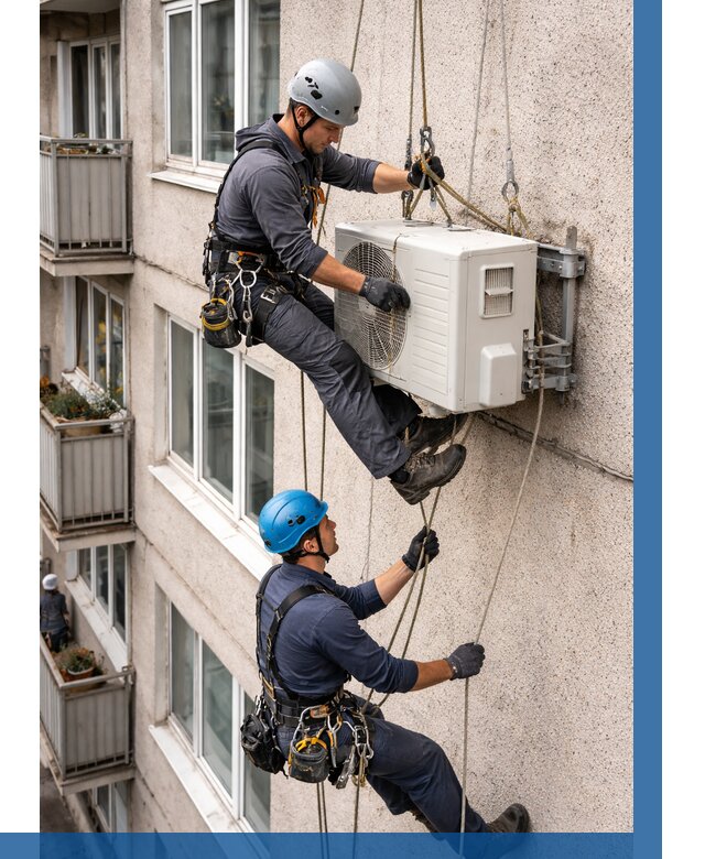 Перенос внешнего блока кондиционера в Муравленке от 9635 р.| ВЫСОТНИК-Мрв