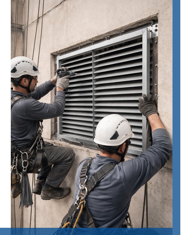 Монтаж вентиляционных решеток в Муравленке от 4818 р. | ВЫСОТНИК-Мрв