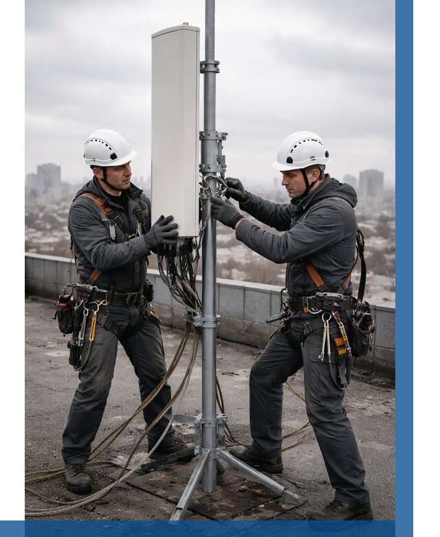 Монтаж антенн связи на крыше в Муравленке от 9100 р. | ВЫСОТНИК-Мрв