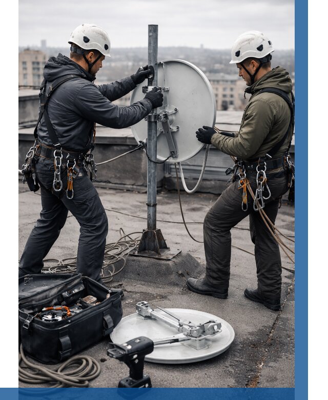 Демонтаж антенн на крыше в Муравленке от 4818 р. | ВЫСОТНИК-Мрв