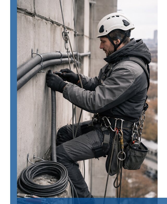 Профессиональный монтаж гофры для кабеля в Муравленке с гарантией