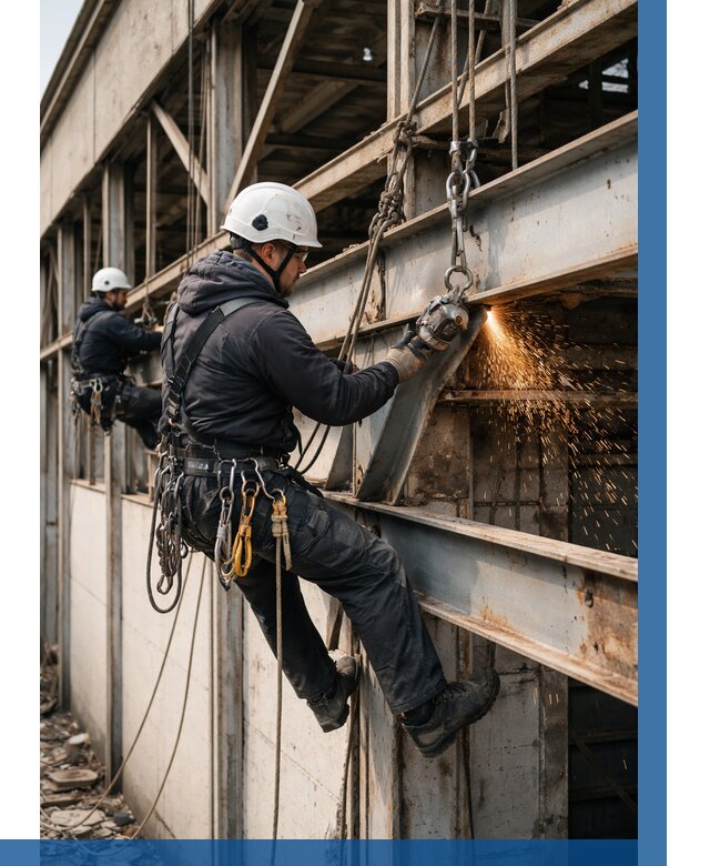 Демонтаж металлоконструкций на высоте в Муравленке от 6959р. |ВЫСОТНИК-Мрв