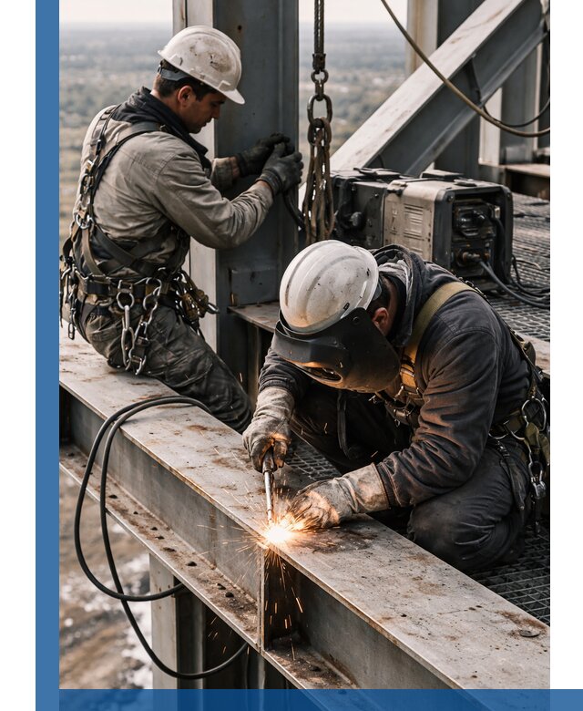 Высотные сварочные работы в Муравленке для промышленных объектов