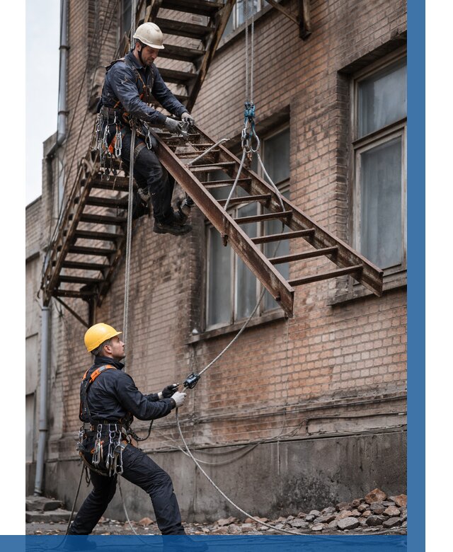 Демонтаж пожарной лестницы в Муравленке от 12847 р. | ВЫСОТНИК-Мрв