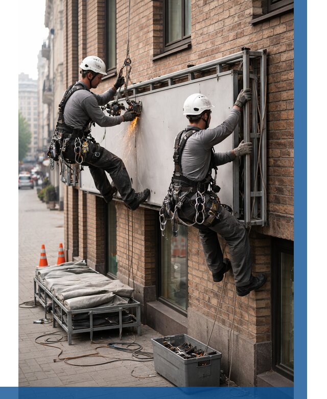 Демонтаж рекламной вывески в Муравленке от 6959 р. | ВЫСОТНИК-Мрв