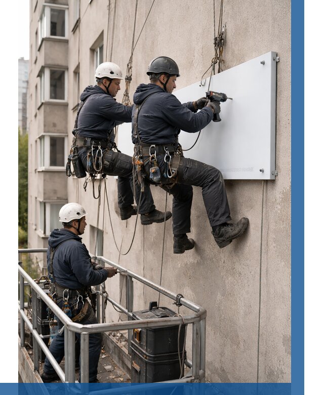 Монтаж табличек и указателей в Муравленке от 3747 р. | ВЫСОТНИК-Мрв