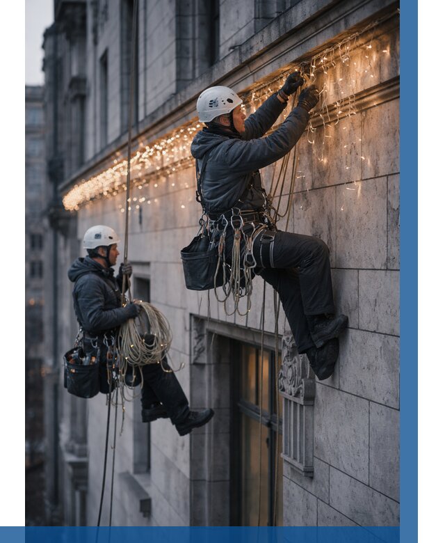 Монтаж новогодней иллюминации в Муравленке от 9100 р. | ВЫСОТНИК-Мрв