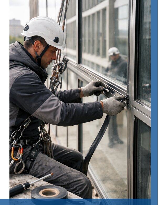 Ремонт витражных конструкций в Муравленке от 3747 р. | ВЫСОТНИК-Мрв