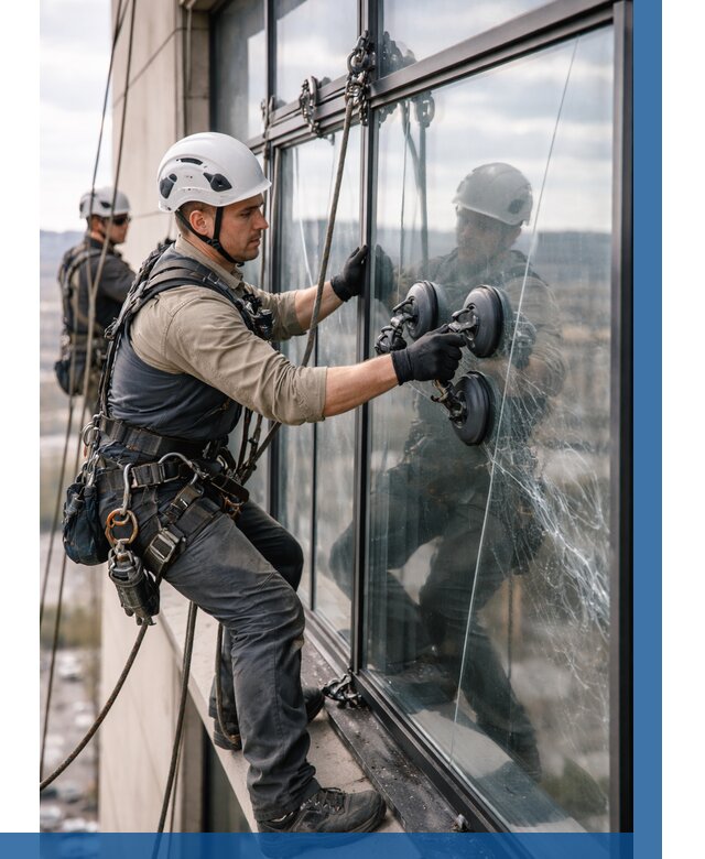 Замена стекла в витраже в Муравленке под ключ от 9100 р. | ВЫСОТНИК-Мрв