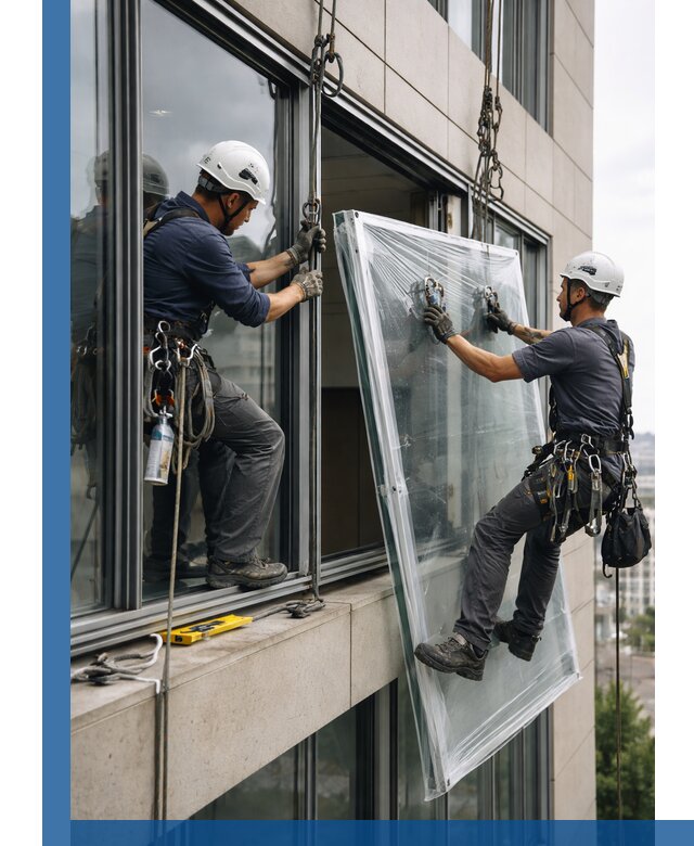 Профессиональная замена стекла в витраже в Муравленке с гарантией