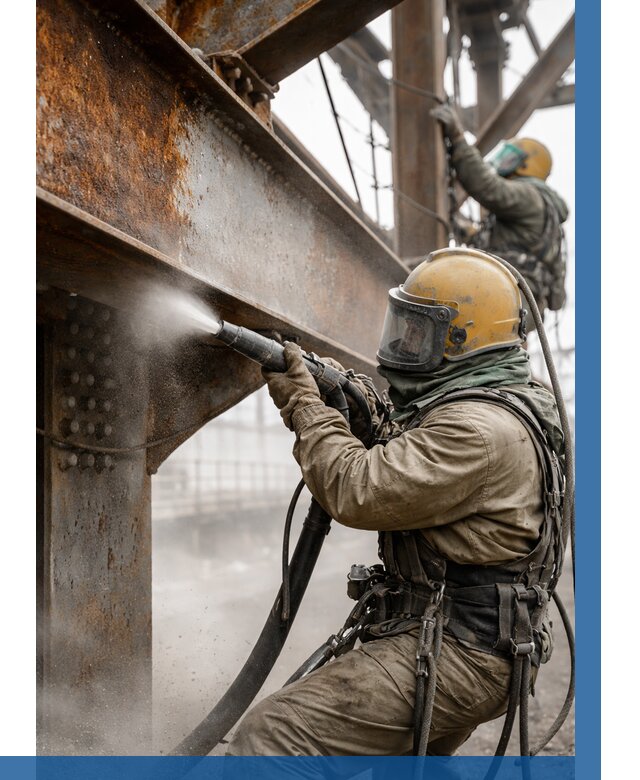 Пескоструйная очистка металлоконструкций в Муравленке по 642 р.  ВЫСОТНИК-Мрв