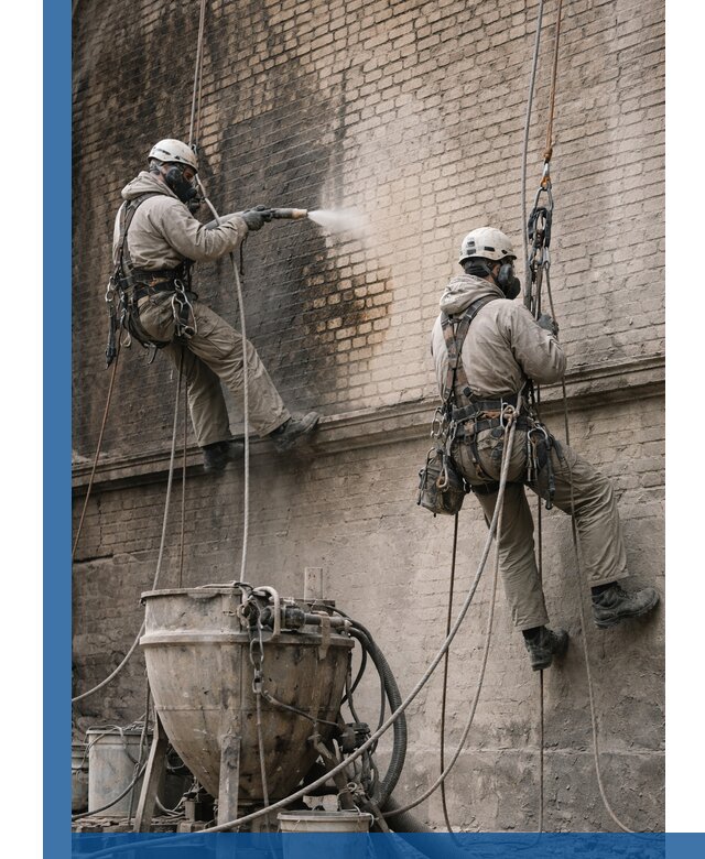 Пескоструйная очистка фасадов в Муравленке профессионально