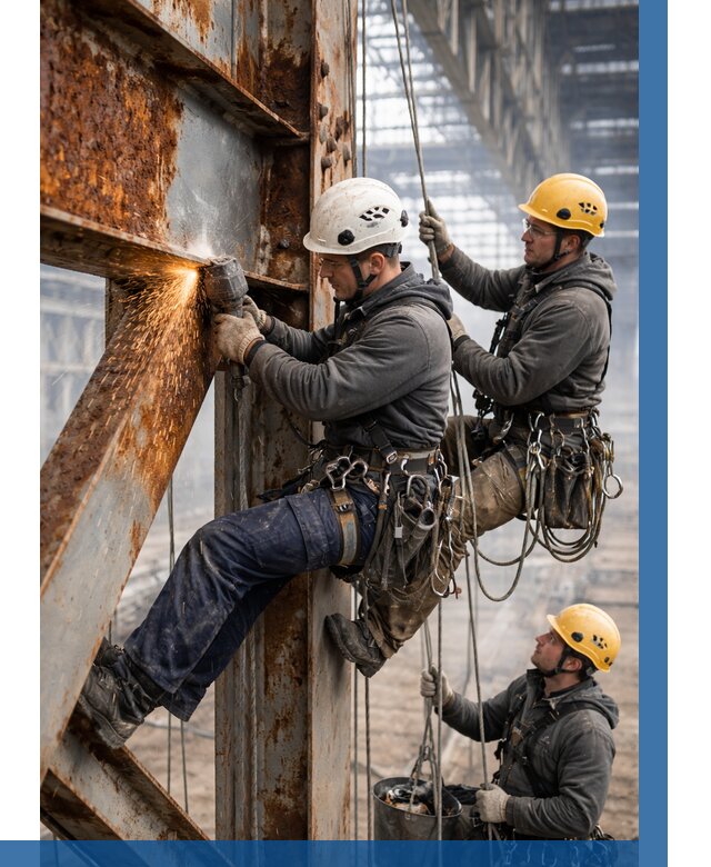 Зачистка металла от ржавчины в Муравленке от 375 р. | ВЫСОТНИК-Мрв