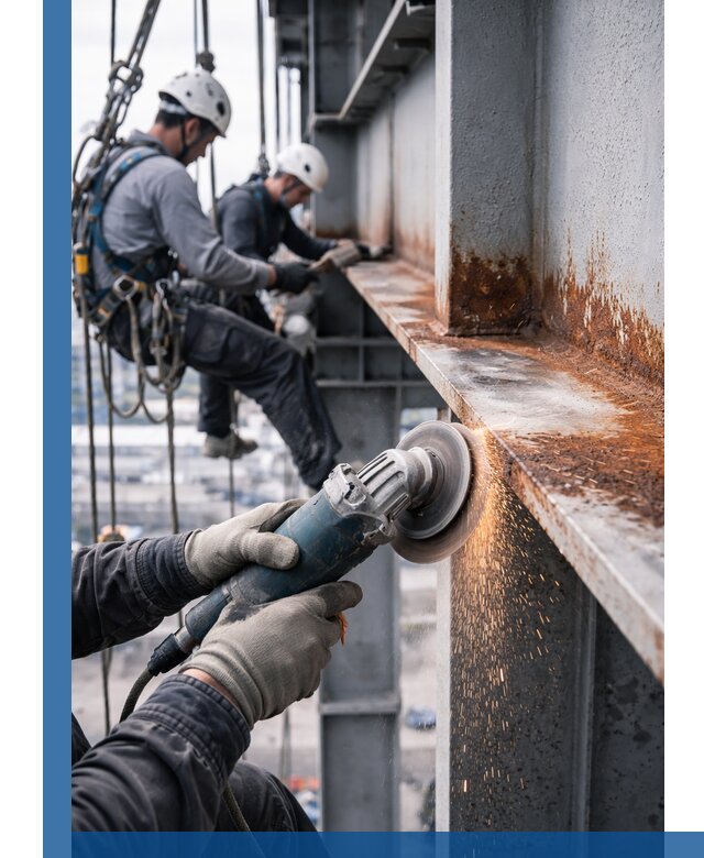 Зачистка металла от ржавчины и подготовка поверхностей в Муравленке