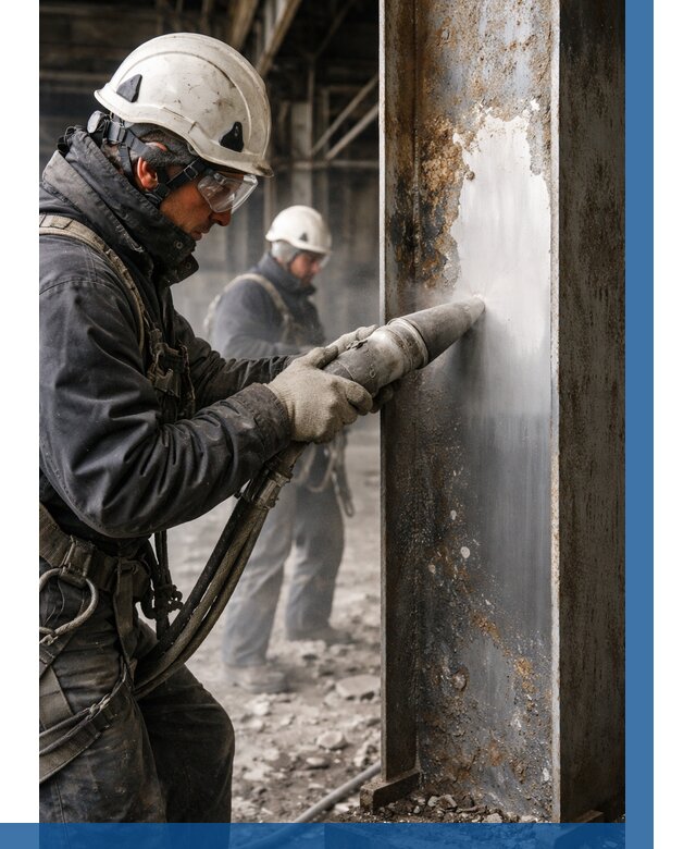 Удаление старой краски с металла в Муравленке от 482 р. | ВЫСОТНИК-Мрв