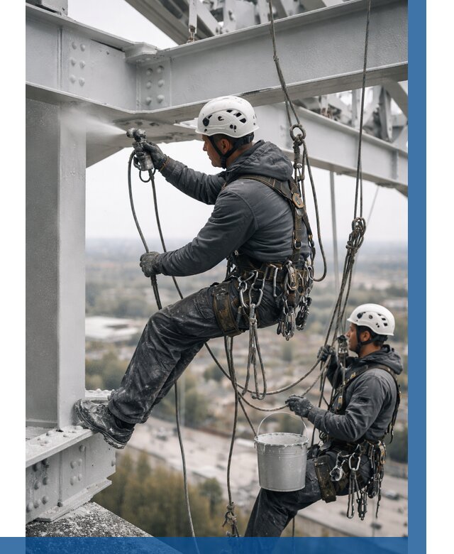 Покраска металлоконструкций на высоте в Муравленке 375 р |ВЫСОТНИК-Мрв