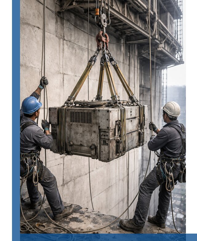 Такелажные работы на высоте, подъем и монтаж грузов в Муравленке