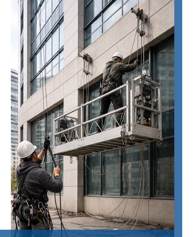 Монтаж и подъем фасадной люльки в Муравленке от 12847 р. | ВЫСОТНИК-Мрв