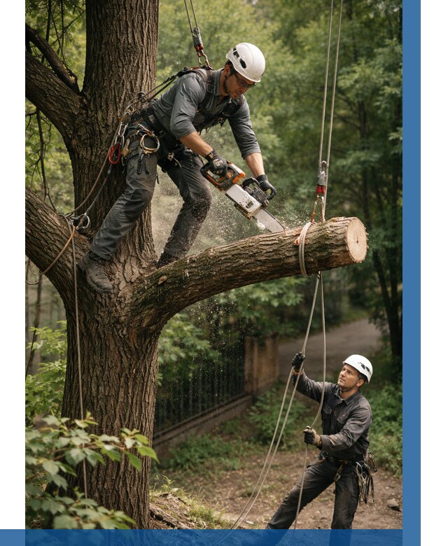Спил деревьев альпинистами в Муравленке от 8565 р. | ВЫСОТНИК-Мрв